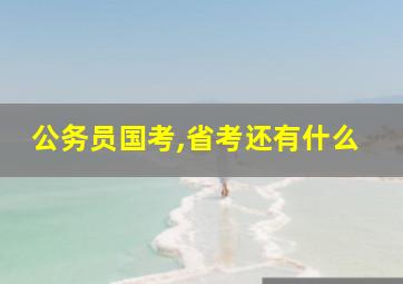 公务员国考,省考还有什么