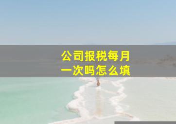 公司报税每月一次吗怎么填