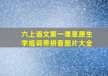 六上语文第一课草原生字组词带拼音图片大全