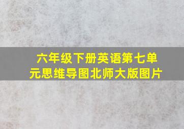 六年级下册英语第七单元思维导图北师大版图片