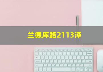 兰德库路2113泽