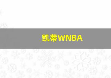 凯蒂WNBA