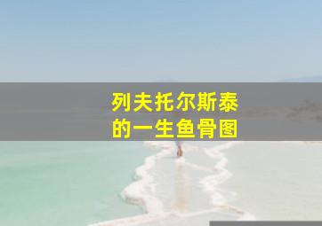 列夫托尔斯泰的一生鱼骨图