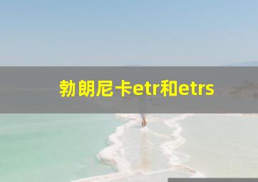 勃朗尼卡etr和etrs