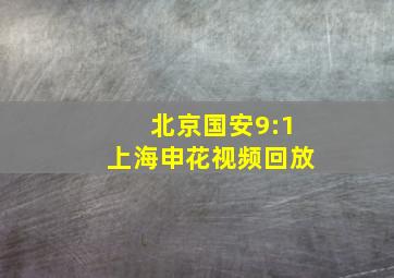 北京国安9:1上海申花视频回放