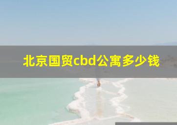 北京国贸cbd公寓多少钱