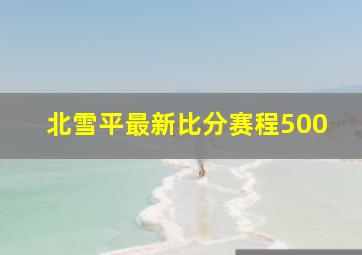 北雪平最新比分赛程500