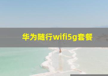 华为随行wifi5g套餐