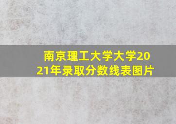 南京理工大学大学2021年录取分数线表图片