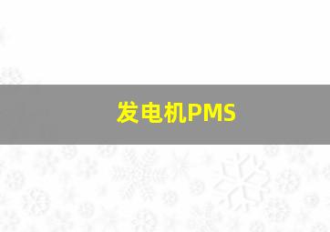 发电机PMS