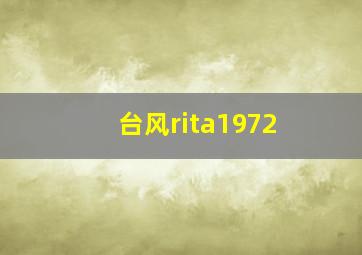 台风rita1972