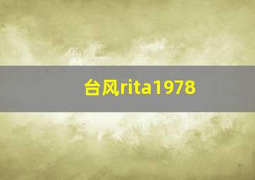 台风rita1978