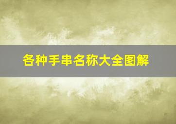 各种手串名称大全图解