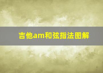 吉他am和弦指法图解