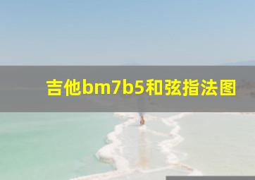 吉他bm7b5和弦指法图