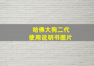 哈佛大狗二代使用说明书图片