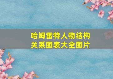 哈姆雷特人物结构关系图表大全图片