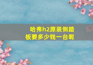 哈弗h2原装侧踏板要多少钱一台呢