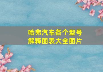 哈弗汽车各个型号解释图表大全图片