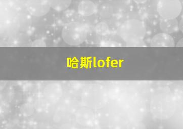 哈斯lofer