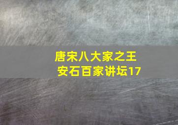 唐宋八大家之王安石百家讲坛17