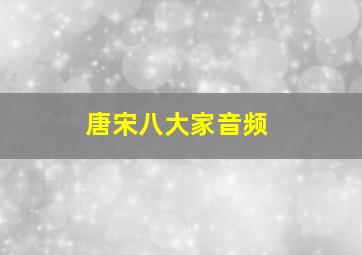 唐宋八大家音频