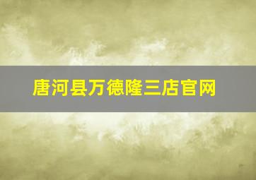 唐河县万德隆三店官网