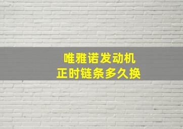 唯雅诺发动机正时链条多久换