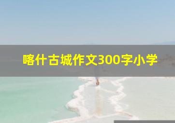 喀什古城作文300字小学