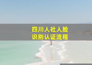 四川人社人脸识别认证流程