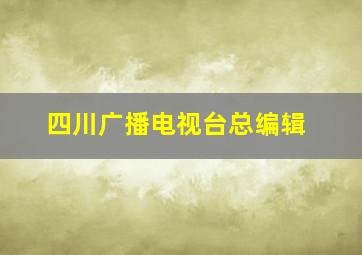 四川广播电视台总编辑