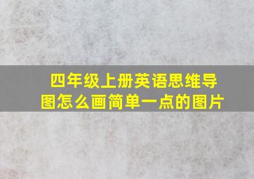 四年级上册英语思维导图怎么画简单一点的图片