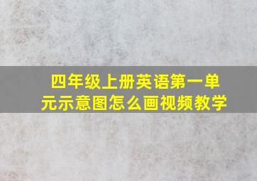 四年级上册英语第一单元示意图怎么画视频教学