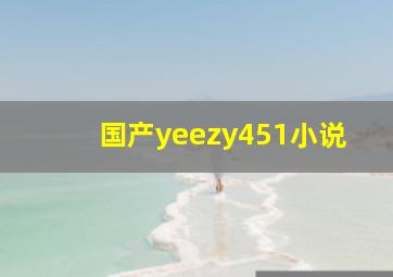 国产yeezy451小说