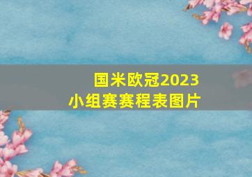 国米欧冠2023小组赛赛程表图片