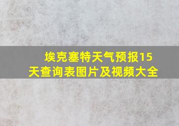 埃克塞特天气预报15天查询表图片及视频大全