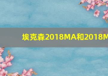 埃克森2018MA和2018MB