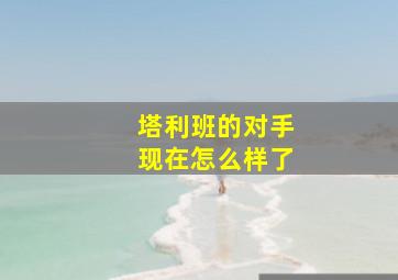 塔利班的对手现在怎么样了