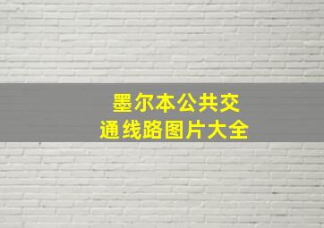 墨尔本公共交通线路图片大全