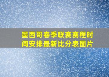 墨西哥春季联赛赛程时间安排最新比分表图片