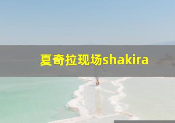 夏奇拉现场shakira