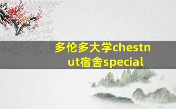 多伦多大学chestnut宿舍special