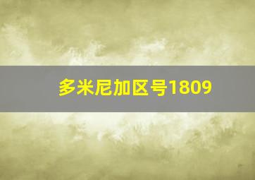 多米尼加区号1809