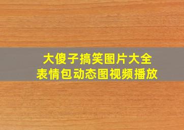 大傻子搞笑图片大全表情包动态图视频播放