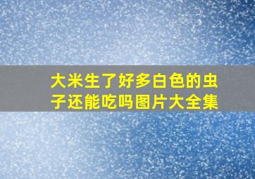 大米生了好多白色的虫子还能吃吗图片大全集