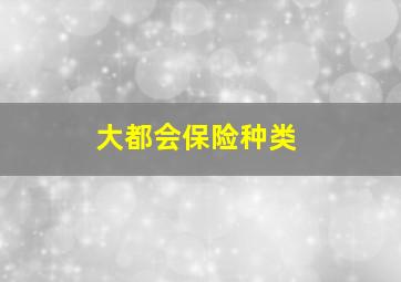 大都会保险种类