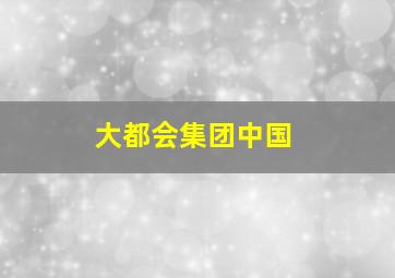 大都会集团中国