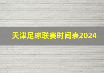 天津足球联赛时间表2024