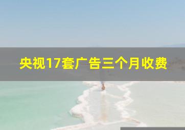 央视17套广告三个月收费