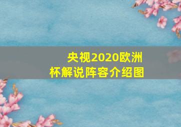 央视2020欧洲杯解说阵容介绍图